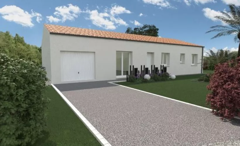 Image Projet de construction d'une maison 108.54 m² avec terrain à VOUHE (17)