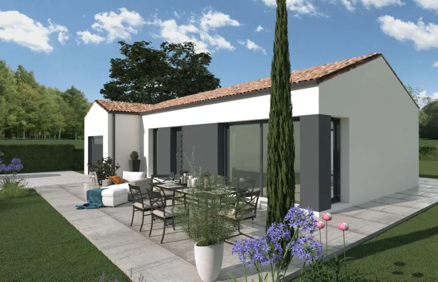 Image Projet de construction d'une maison 102 m² avec terrain à DOMPIERRE-SUR-YON (85)