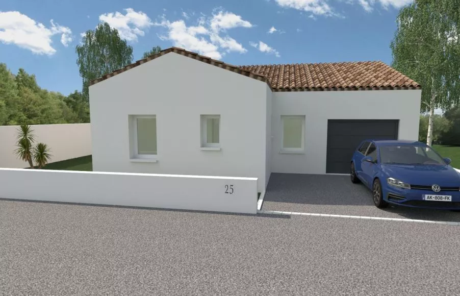 Image Projet de construction d'une maison 3 chambres avec terrain à MARTINET (85)