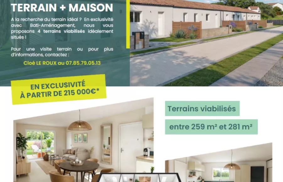 Image Terrain à bâtir de 278 m² à CHAUMES-EN-RETZ (44)