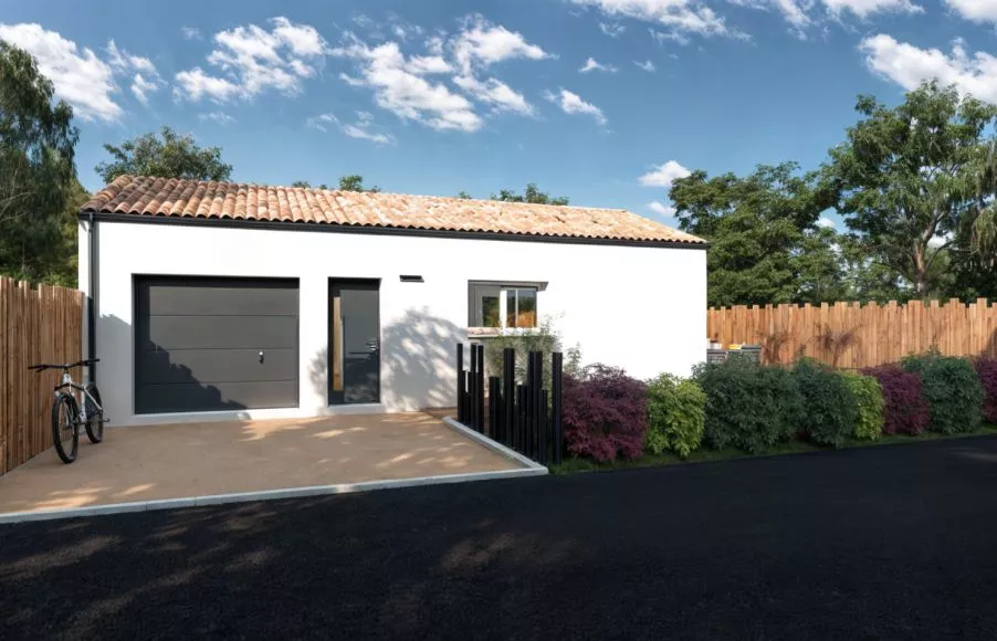 Image Projet de construction d'une maison 84.5 m² avec terrain à CHAUMES-EN-RETZ (44)