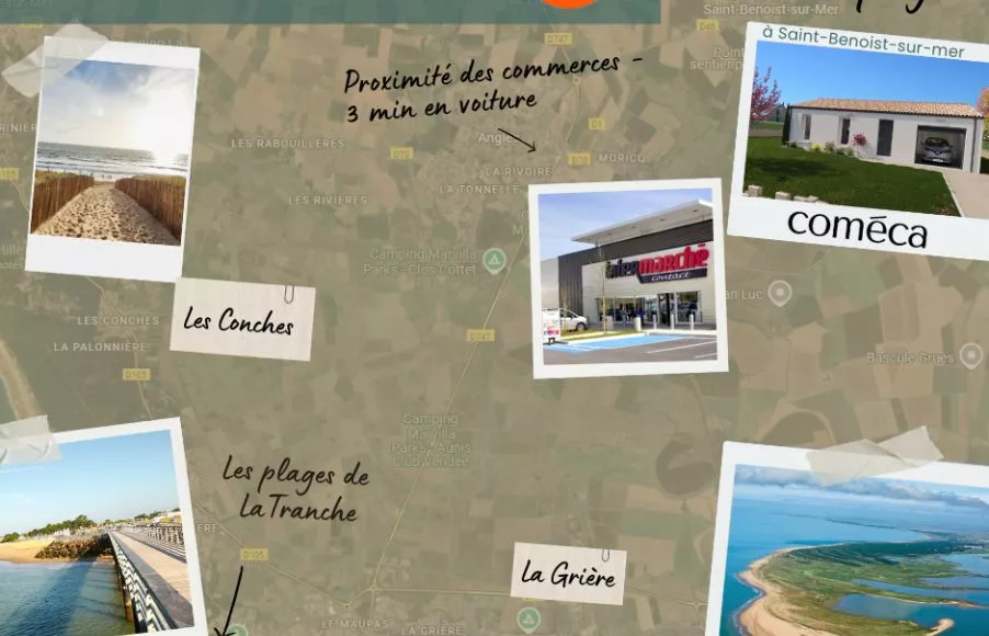 Image Terrain à bâtir de 404 m² à SAINT-BENOIST-SUR-MER (85)