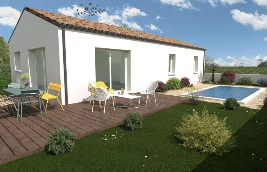 Image Projet de construction d'une maison 80 m² avec terrain à LONGEVILLE-SUR-MER (85)