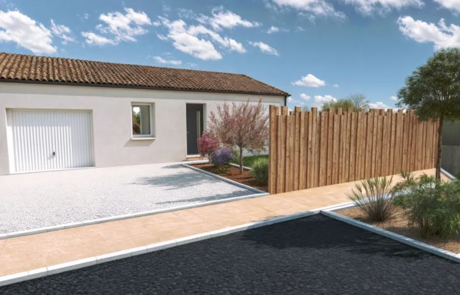 Image Projet de construction d'une maison 66.42 m² avec terrain à BEAUFOU (85)