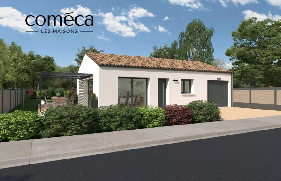 Image Projet de construction d'une maison 95.32 m² avec terrain à SAINTE-PAZANNE (44)