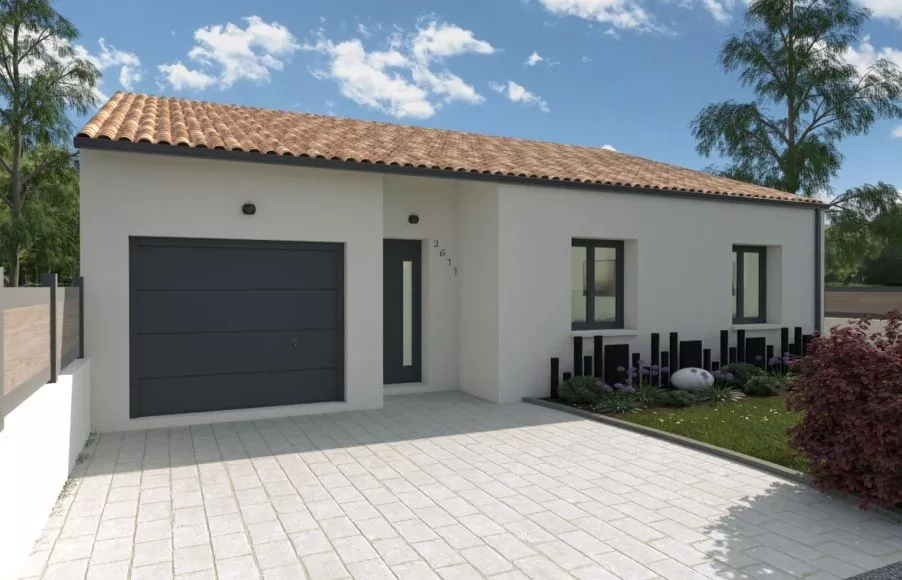 Image Projet de construction d'une maison 106 m² avec terrain à SAINT-PHILBERT-DE-BOUAINE (85)