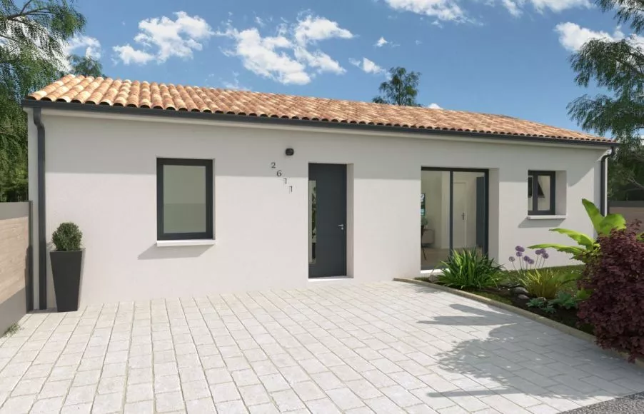 Image Projet de construction d'une maison 66 m² avec terrain à SAINT-PHILBERT-DE-GRAND-LIEU (44)