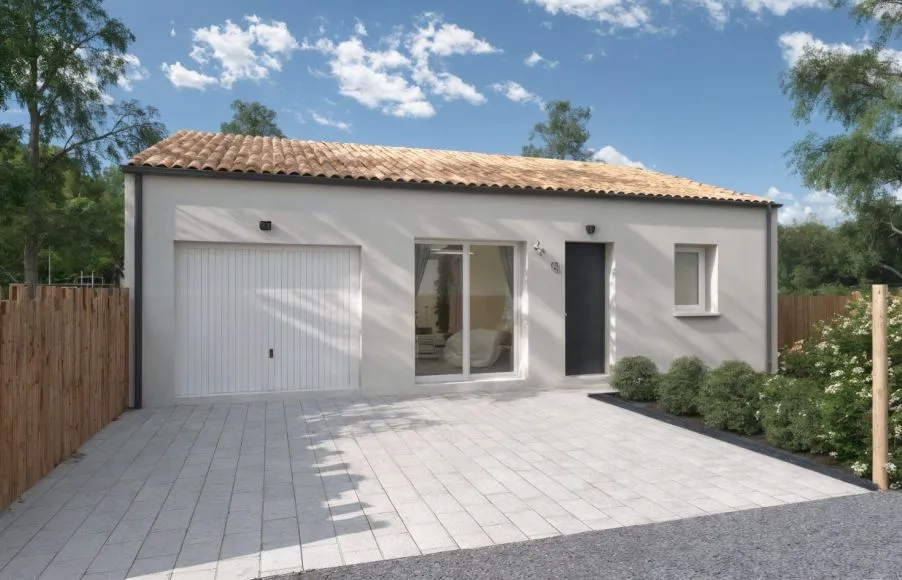 Image Projet de construction d'une maison 66 m² avec terrain à SAINT-PHILBERT-DE-GRAND-LIEU (44)