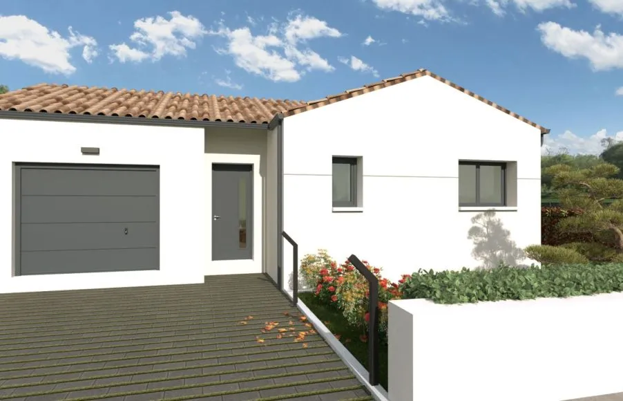 Image Projet de construction d'une maison 89 m² avec terrain à SAINTE-PAZANNE (44)