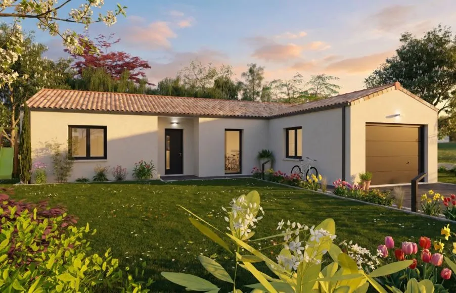 Image Projet de construction d'une maison 108 m² avec terrain à LE LOROUX-BOTTEREAU (44)