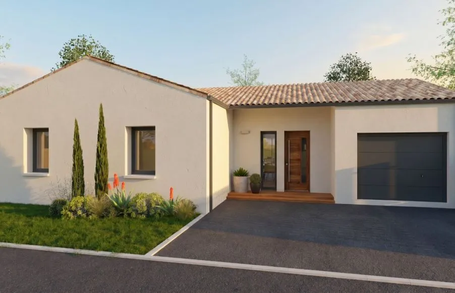Image Projet de construction d'une maison 92 m² avec terrain à BEAUVOIR-SUR-MER (85)