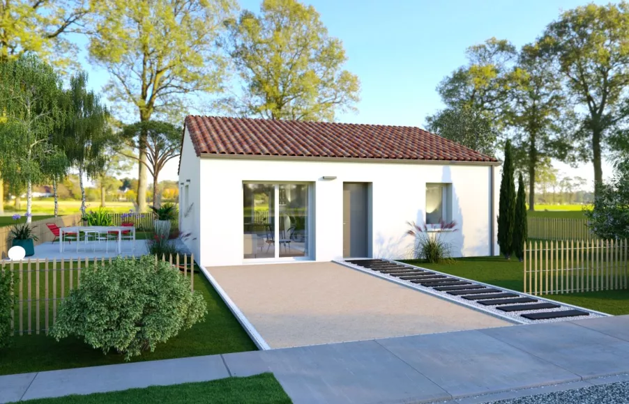Image Projet de construction d'une maison 72.65 m² avec terrain à SAINT-HILAIRE-DE-RIEZ (85)