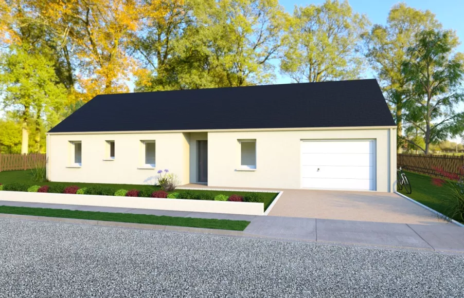 Image Projet de construction d'une maison 83.01 m² avec terrain à ARTHON-EN-RETZ (44)