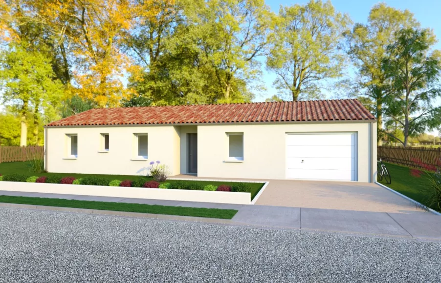 Image Projet de construction d'une maison 83.01 m² avec terrain à SAINT-HILAIRE-DE-RIEZ (85)
