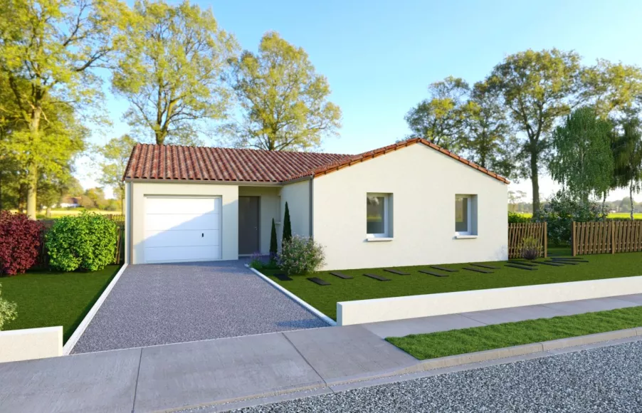 Image Projet de construction d'une maison 98.3 m² avec terrain à LA MOTHE-ACHARD (85)