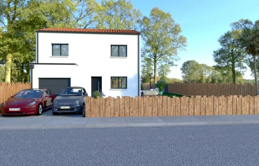 Image Projet de construction d'une maison 100 m² avec terrain à VIEILLEVIGNE (44)