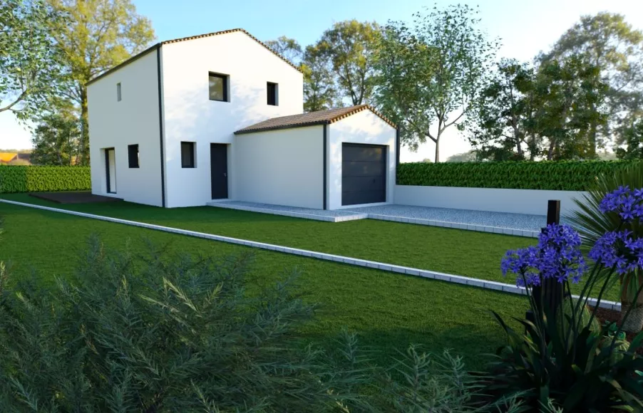Image Projet de construction d'une maison 85.5 m² avec terrain à LA PLAINE-SUR-MER (44)