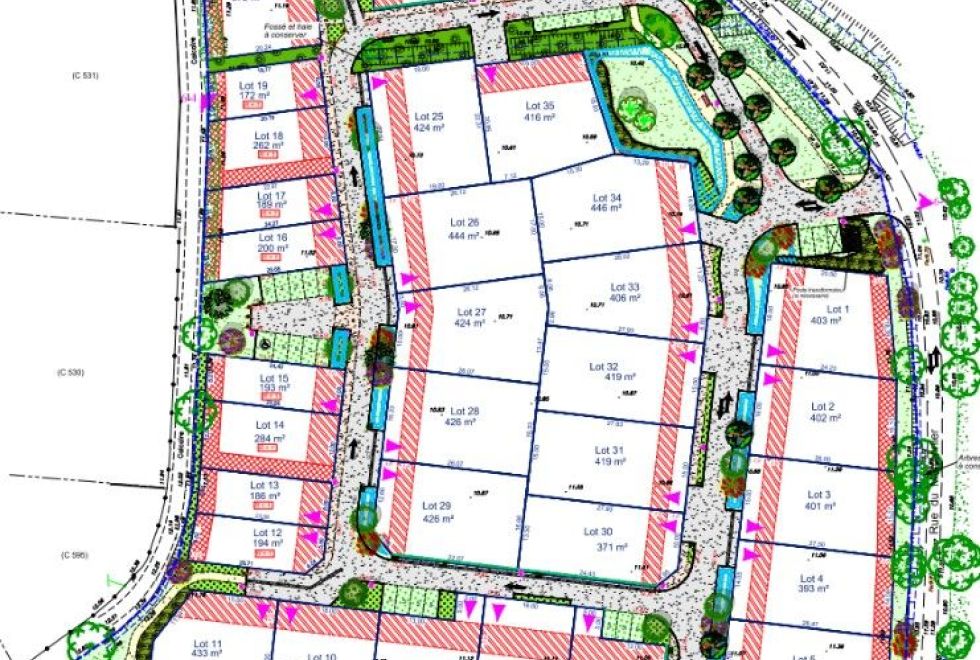 Image Terrain à bâtir de 393 m2 au prix de 51744 € à BOUHET.