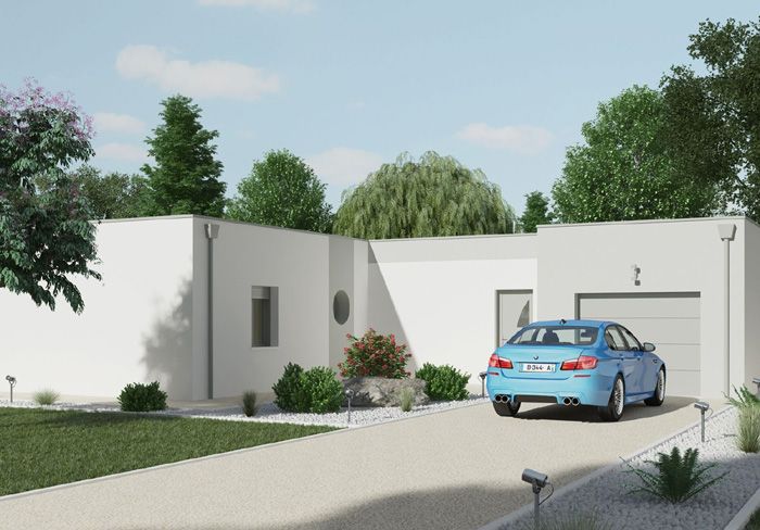 Construction maison neuve moderne en Charente Maritime