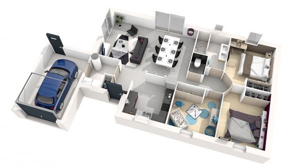 Vente terrain + maison Art Construction