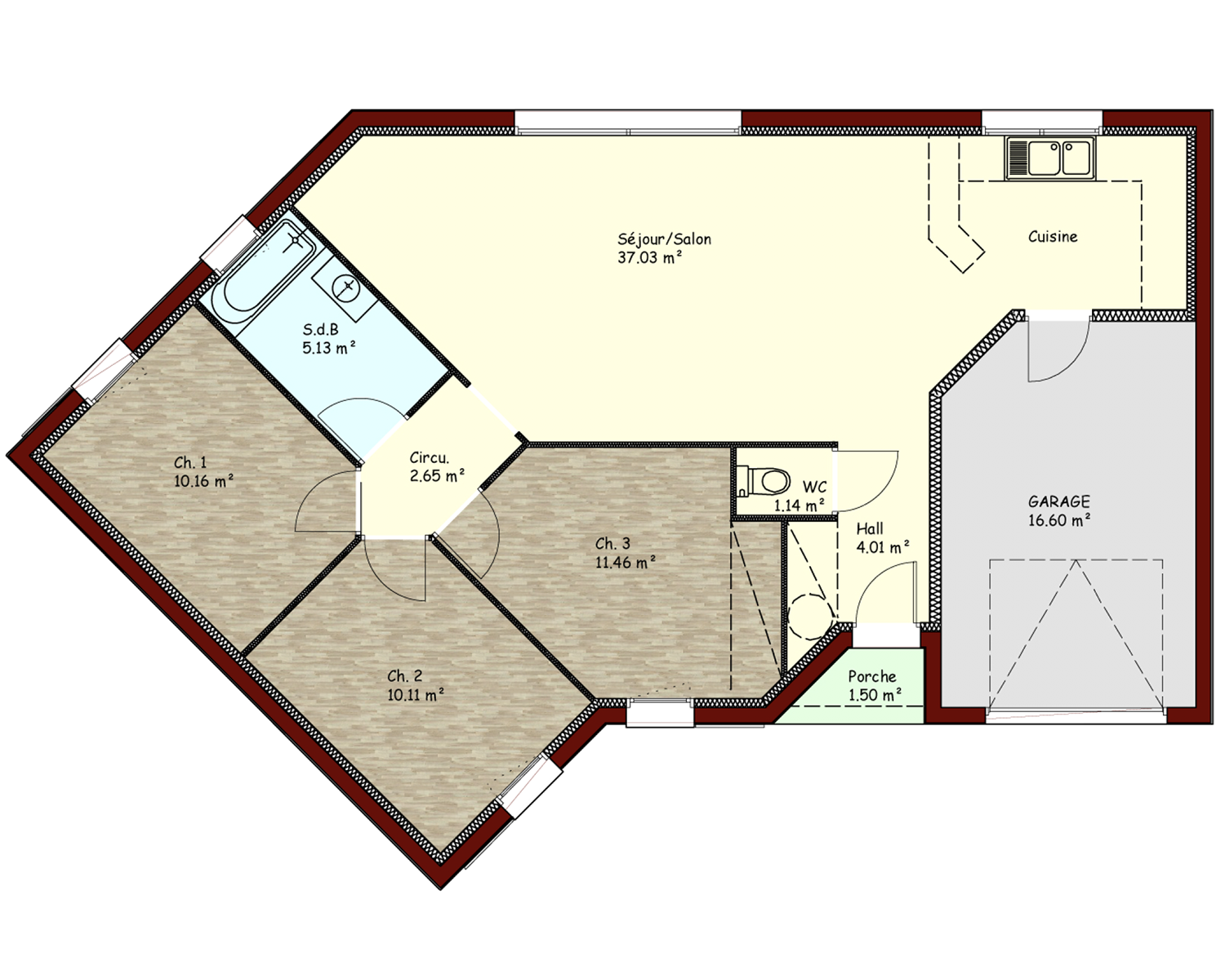 plan maison Oléron