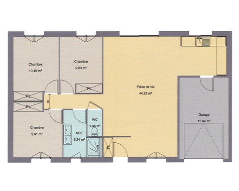 Plan de maison neuve en vente en Charente-Maritime