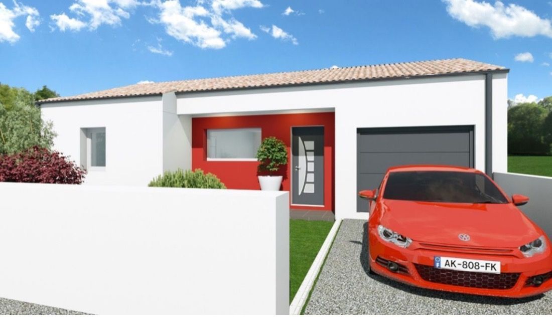 Maquette 3D de maison neuve en vente en Charente-Maritime
