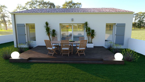 Vente de maison + terrain proche de Rochefort